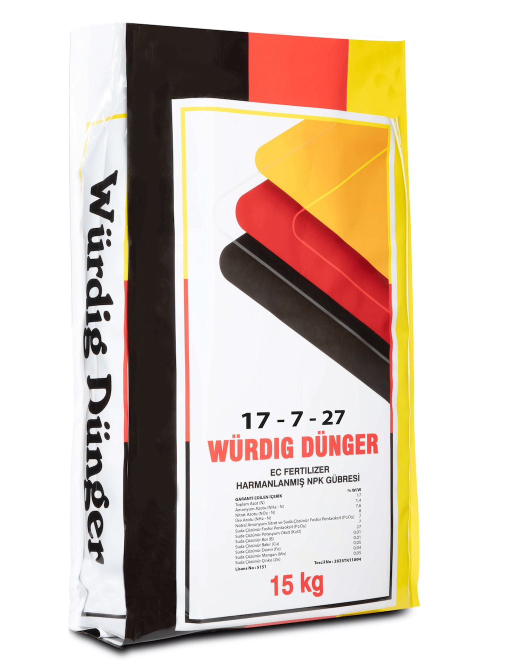 Würdig Dünger 17-7-27 Kaliumreiche NPK Mischung